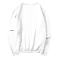 thumbnail image 4 of Trgacdwlo Womens Crewneck Sweatshirt Long Sleeve Pullover Shirts Solid Color Fall Winter Warm Fleece Sweatshirt for Women White S, 4 of 7