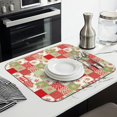 thumbnail image 3 of Pioneer Flower Floral Print Pattern Kitchen Dish Drying Mat 1 Pack, Ultra Absorbent Microfiber Drainer Mat, 16"x18", 3 of 6