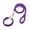 Purple Braided 4'ft, variant on Dog Rope Leash,with Slip Collar Set,Durable 4FT Braided Rope for Medium/Strong Heavy Duty,with Padded Handle,for Outside Running,Walking,Eight-strand Strong Nylon,up to 70lb,Purple,Military Green