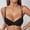 Black, variant on Women's Push Up Bra Adjustable Straps Nylon Shaping Triangle Cup Low Cut Everyday Lingerie for Women Girls Red 75C