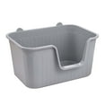 thumbnail image 4 of Caja de arena para gatos jinwen parte abierta Gris XL 63 cm x 33 cm x 44 cm, 4 of 8