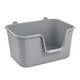 thumbnail image 4 of Caja de arena para gatos, bandeja de arena para mascotas con tapa abierta, suministros portátiles antisalpicaduras para todo tipo de arena para gatos, Gris L, 4 of 8