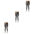 thumbnail image 2 of Qarigey Mallas de cuero para mujer, pantalones pitillo de Yoga de cintura alta, sin grietas, pantalones ajustados de realce, medias sexis de Type1 NO1, 2 of 6