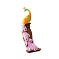 thumbnail image 5 of QSTDGVPW Peacock Statue Decor Decorative Resin Sculpture for Countertop Indoor Office Orange, 5 of 9