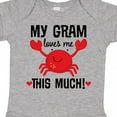 thumbnail image 4 of Inktastic My Gram Loves Me Grandchild Boys or Girls Baby Bodysuit, 4 of 5