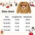 thumbnail image 2 of DAKIMOE Toddler Boys Girls Christmas Outfit Fuzzy Fleece Long Sleeve Crewneck Pullover Reindeer Sweatshirt Xmas Winter Warm Sweaters Tops for Kids Age 3 4 5 6 7 8, 5Y(5-6 Years), 2 of 11