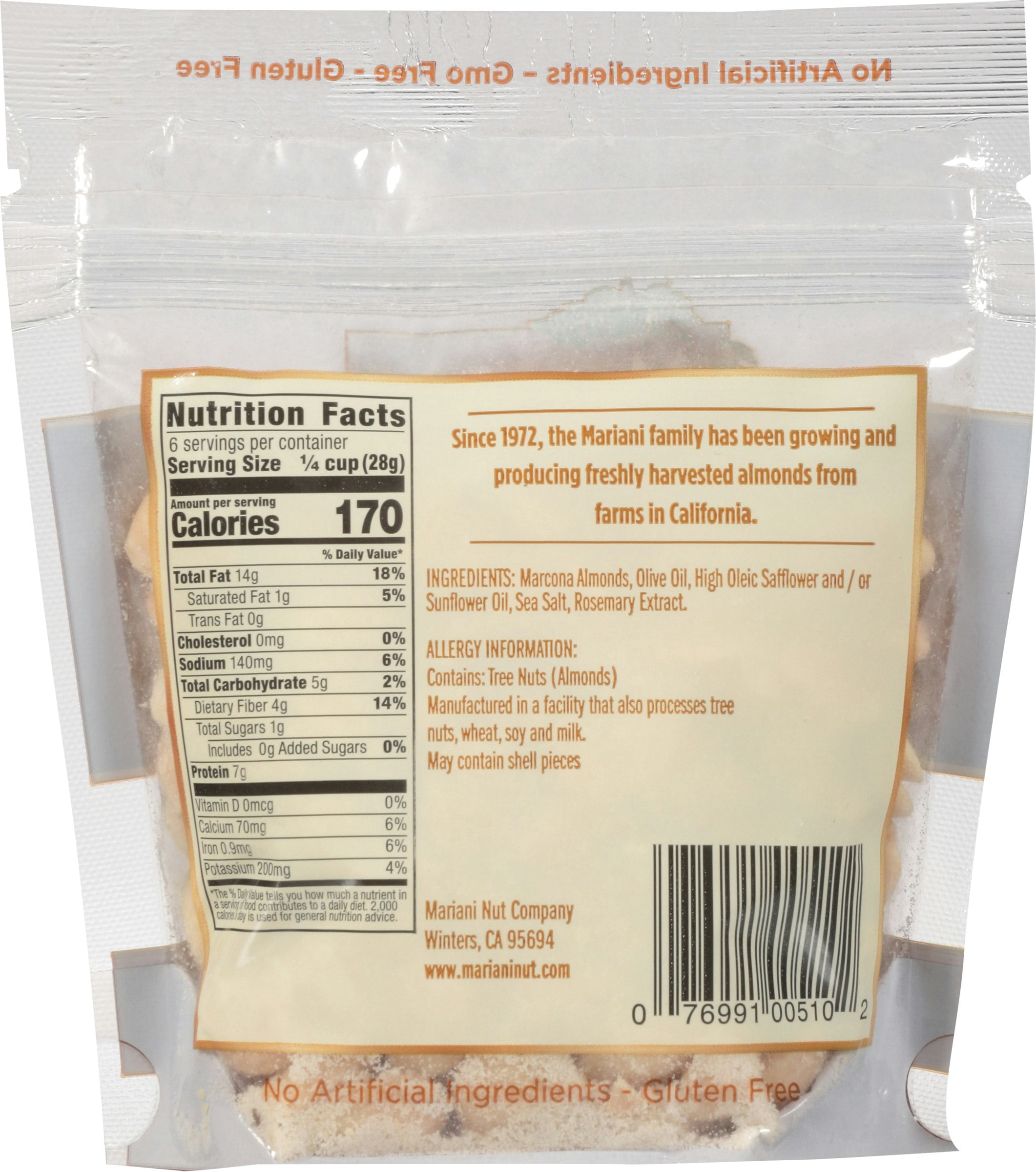 Mariani Brand Nut Almond Marcona Roasted (Pack of 12)