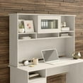thumbnail image 7 of Bush Furniture Cabot Hutch for L Desk or Corner Desk, Linen White Oak, 7 of 7