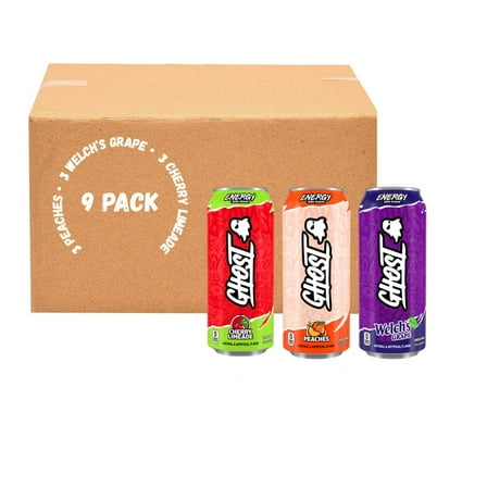 Ghost Energy Drink, Variety Pack limited edition 16 fl oz 09 count