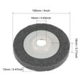 thumbnail image 2 of Uxcell 4 inch Nylon Fiber Polishing Wheel Sanding Pad for Angles 2 Pack, 2 of 5