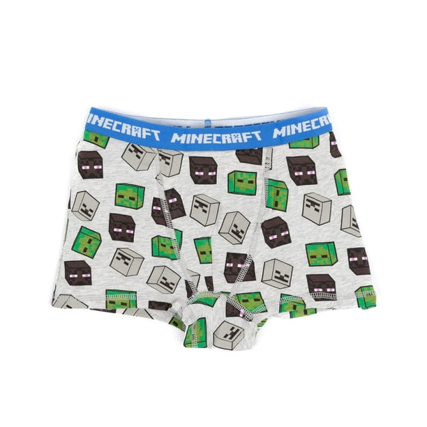 Minecraft Boxer Shorts 3 Multi Pack For Boys