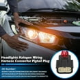 thumbnail image 3 of Unique Bargains Headlight Halogen Wiring Harness Connector Pigtail Plug for Ram 1500 2019-2021 for Ram 2500 2020 for Ram 3500 2024 for Dodge Charger 2015-2018 for Chevrolet Equinox 2018-2021, 3 of 7