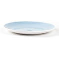 thumbnail image 6 of Stoneware Coupe Shape 18pc Dinnerware Set, Outside White + Inside Blue, 6 of 7