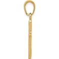 thumbnail image 3 of 14K Yellow Gold Polished Cross With Stripped Border Pendant (23 X 11) Made In United States k5448, 3 of 6