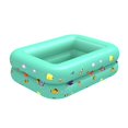 thumbnail image 1 of Piscina inflable para niños, piscina infantil para el hogar, de gran tamaño, con fondo de burbuja, cuadrada, para bebés, al aire libre, 1 of 4