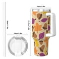 thumbnail image 4 of Daiia Acorn Autumn Fall Leaf Leaves Printed 40 oz Tumbler with Handle,Ice Bully Insulated Tumbler 2 in 1 Lid Insulated Water Bottle Stainless Steel Travel Coffee Mug, 4 of 8