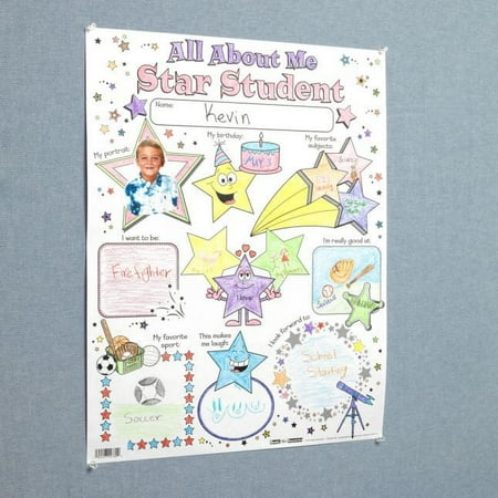 UPC: 0192407027800 | Ready-To-Decorate All About Me Star Student Posters – 24 posters