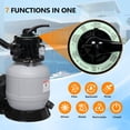 thumbnail image 3 of Katxon Sand Pool Filter 10in Tank With 1/3HP Pool Pump, Max 2087GPH for Pools Up to 8000GAL, 7-Way Valve, 24H Timer Above Ground Inground Swimming Pool Pump, 3 of 7