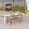 thumbnail image 7 of Outdoor Bar Stool, Set of 2, Home Back Dining Chair, Modern Patio Bar Stools with Backrest and Arm, 7 of 7