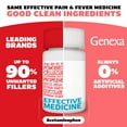 thumbnail image 2 of Genexa Clean Acetaminophen Extra Strength Pain Relief, Dye Free, 500mg Caplets, 50 ct, 2 of 7