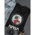 thumbnail image 3 of NASA Nasa Astronaut Badge Shaped T-Shirt Women -NASA Designs, Female XX-Large, 3 of 4