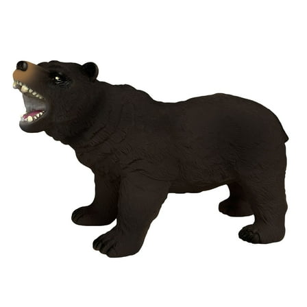 Soft Ark Replicas - Black Bear from Deluxebase. Large Realistic Animal Figurines, Soft Eco-Friendly Kids Toys, Jumbo Wild Animal Toy for Imaginative Play.