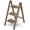 Cherry Woodgrain, variant on 3 Step Ladder,Aluminum Folding Step Stool for Adults,Step Ladder with Wide Anti-Slip Pedal,330 lbs Capacity for Home,Kitchen,Library,Office(Cherry Woodgrain)
