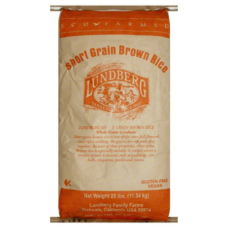 Lundberg® Eco-Farmed Short Grain Brown Rice 25 lb.