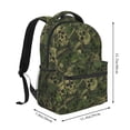 thumbnail image 2 of Easygdp Green Camouflage Skull Mochila Ergonómica Versátil para Laptop - Múltiples Bolsillos, Correas Ajustables, Unisex para Escuela, Viajes y Actividades al Aire Libre-One Size, 2 of 5