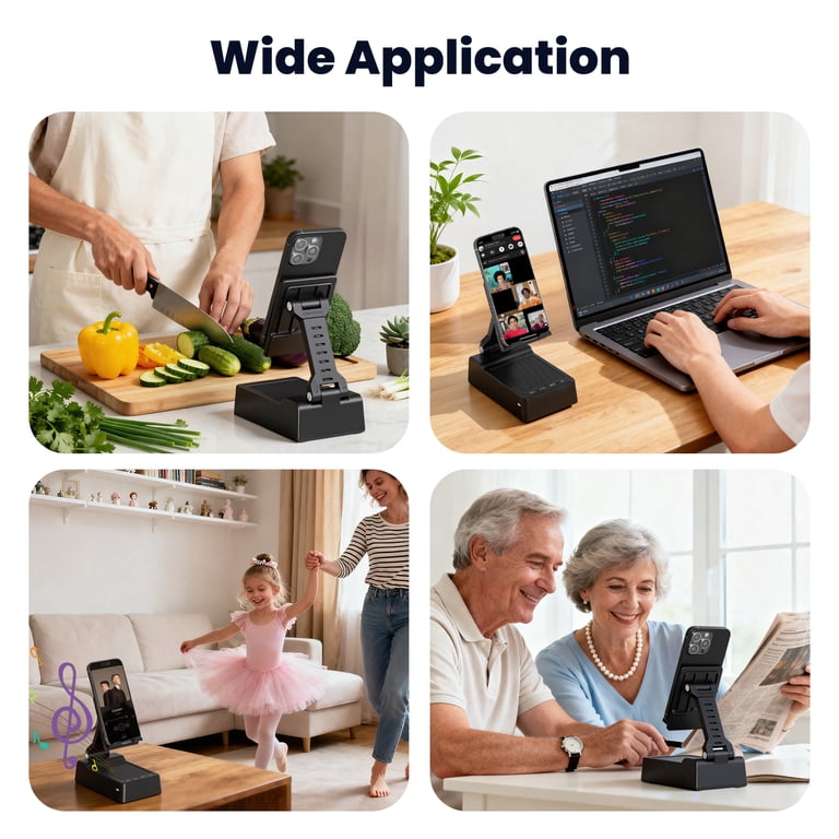 ETEPEHI 2-in-1 Bluetooth Speaker with Phone Stand photo 7