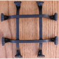 thumbnail image 1 of Agave Ironworks GR011-01 Grille Carrée de Queue de Poisson à Barre Plate Noire, 1 of 1