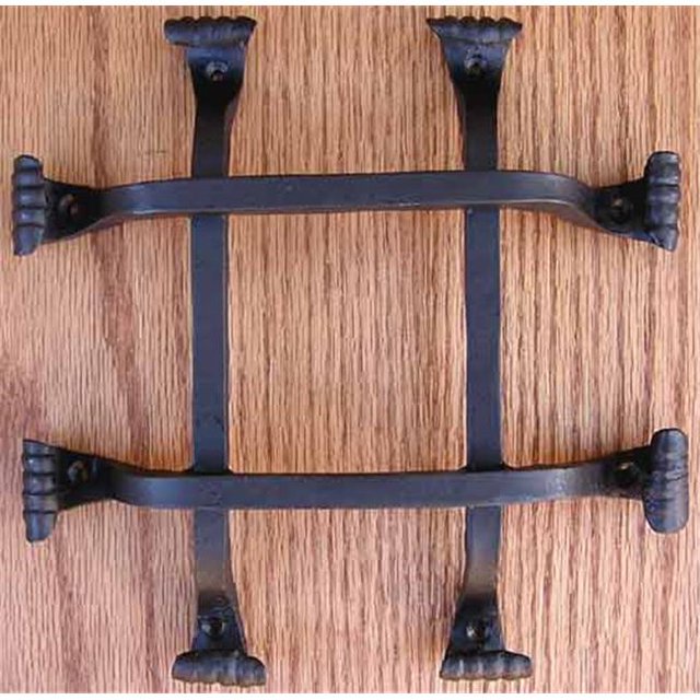 Agave Ironworks GR011-01 Grille Carrée de Queue de Poisson à Barre Plate Noire