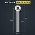 thumbnail image 2 of Uxcell Machine Shoulder Lift Eye Bolt (M5x40) 10Pcs, 304 Stainless Steel 18-15 Silver Fisheye Bolt, Rigging for Pipeline Gate Valves, Construction Steel Pipes & Home Renovation, 2 of 7