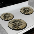 thumbnail image 7 of Gas Stove Burner Cover,Electric Stove Top Protector,Easy to Clean,Pirate Skull with Crossed Swords on Aged Paper, 7 of 7