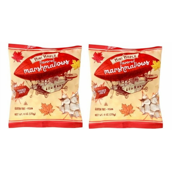 Trader Joe's Mini Maple Flavored Marshmallows 6 oz x 2 bags