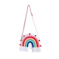 thumbnail image 1 of Bolso de hombro arcoíris para niñas, una correa suave ajustable te permite usarlo como bolso de hombro o bandolera., 1 of 5
