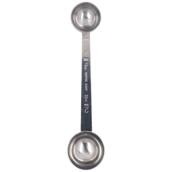 Double-Headed Measuring Spoon 15Ml/30M Stainless Steel Long-Handled Measuring Spoon With Clear Scale For Scooping Coffee Powder Flour Mirror Treatment Tableware For Kitchen Cooking Baking