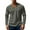 Army Green, variant on Men's Corduroy Henley Shirts Long Sleeve Casual Button Up Pullover Lightweight Classic Fall T-Shirt