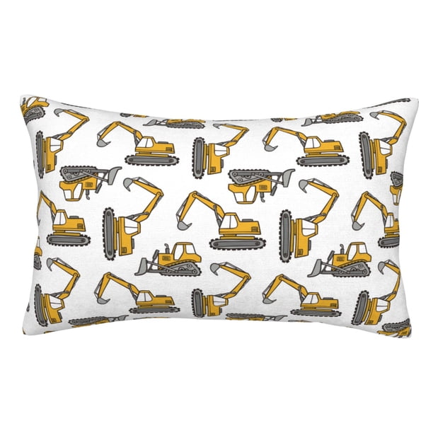 Balery Funny Excavator Funda de Cojín Estampada, Regalos para Mujeres, Regalos de Amor para Ella, Regalos para Novia o Esposa, Funda de Almohada-20"x30"
