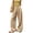 241#Khaki, variant on Womens Striped Wide Leg Palazzo Pants High Waisted Elastic Drawstring Casual Lounge Trousers with Pockets Green S