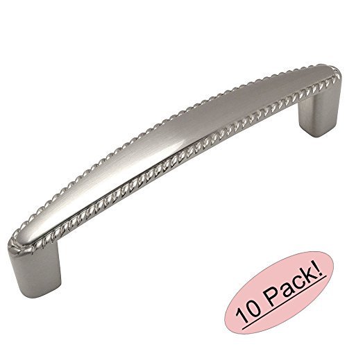 Cosmas 4111SN Satin Nickel Rope / Scroll Hardware Handle Pull
