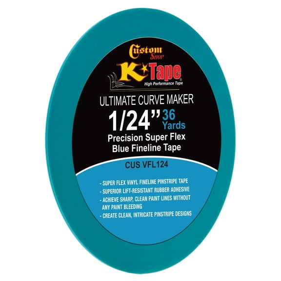 Custom Shop – 1/24" Precision Super Flex Blue Fineline Tape – Ultimate Curve Maker
