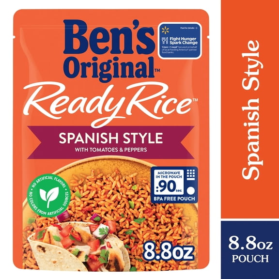 Ben's Original Ready Rice Spanish Style Flavored Rice, Easy Dinner Side, 8.8 Ounce Pouch