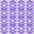 thumbnail image 1 of Ahgly Tapis d'Intérieur Lavable en Machine Carré Transitionnel Aztech Violet, 6 Pieds Carré, 1 of 7