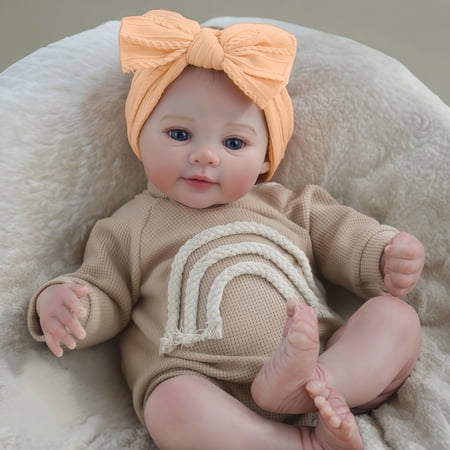 18 Inch Reborn Baby Girl Doll, Ultra-Realistic Vinyl Doll, Perfect for Playtime & Collecting