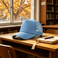 thumbnail image 4 of TELOLY 2026 New Baseball Cap Men and Women Outdoor Breathable Maga Hat Four Seasons Solid Color Fashionable and Versatile Womens Hats for Hiking Travel Casual Sky Blue, 4 of 5