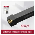 thumbnail image 1 of SER1010H11 SER1212H16/11 SER1616H16/11 SER2020K SER2525M Outil de Rotation Filetage Externe Barre de Coupe CNC Support d'Outil, Facile à Utiliser, 1 of 6