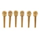thumbnail image 5 of Pasadores de puente de guitarra acústica ranurados de 6 piezas para accesorios de piezas de guitarra Oro Hugo Pasadores de puente de guitarra acústica, 5 of 9