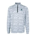 thumbnail image 2 of Men's Cutter & Buck Charcoal Carolina Panthers Traverse Camo Print Stretch DryTec Quarter-Zip Top, 2 of 3