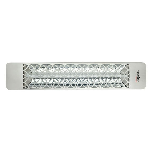 Eurofase Heating - 2000 Watt Single Element 39 Inch Electric Patio Heater-277 Voltage-Stainless Steel Finish-Clover Decorative Fascia